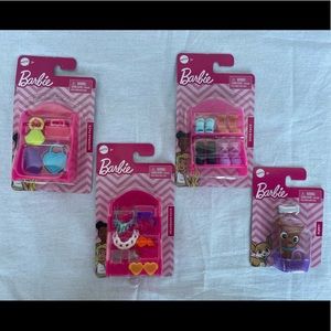 Barbie Handbags, Shoes, Headband & Puppy sets